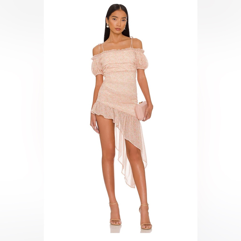 Ilaria Midi Dress in Multicolor Fairy- Size Medium. From Revolve/Majorelle